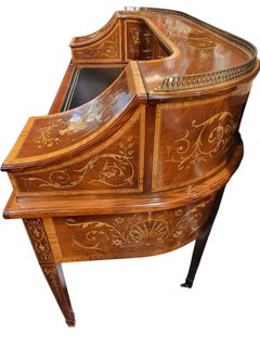 C19th Inlaid Carlton House Desk by  Edwards and Roberts