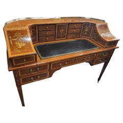 C19th Inlaid Carlton House Desk by  Edwards and Roberts
