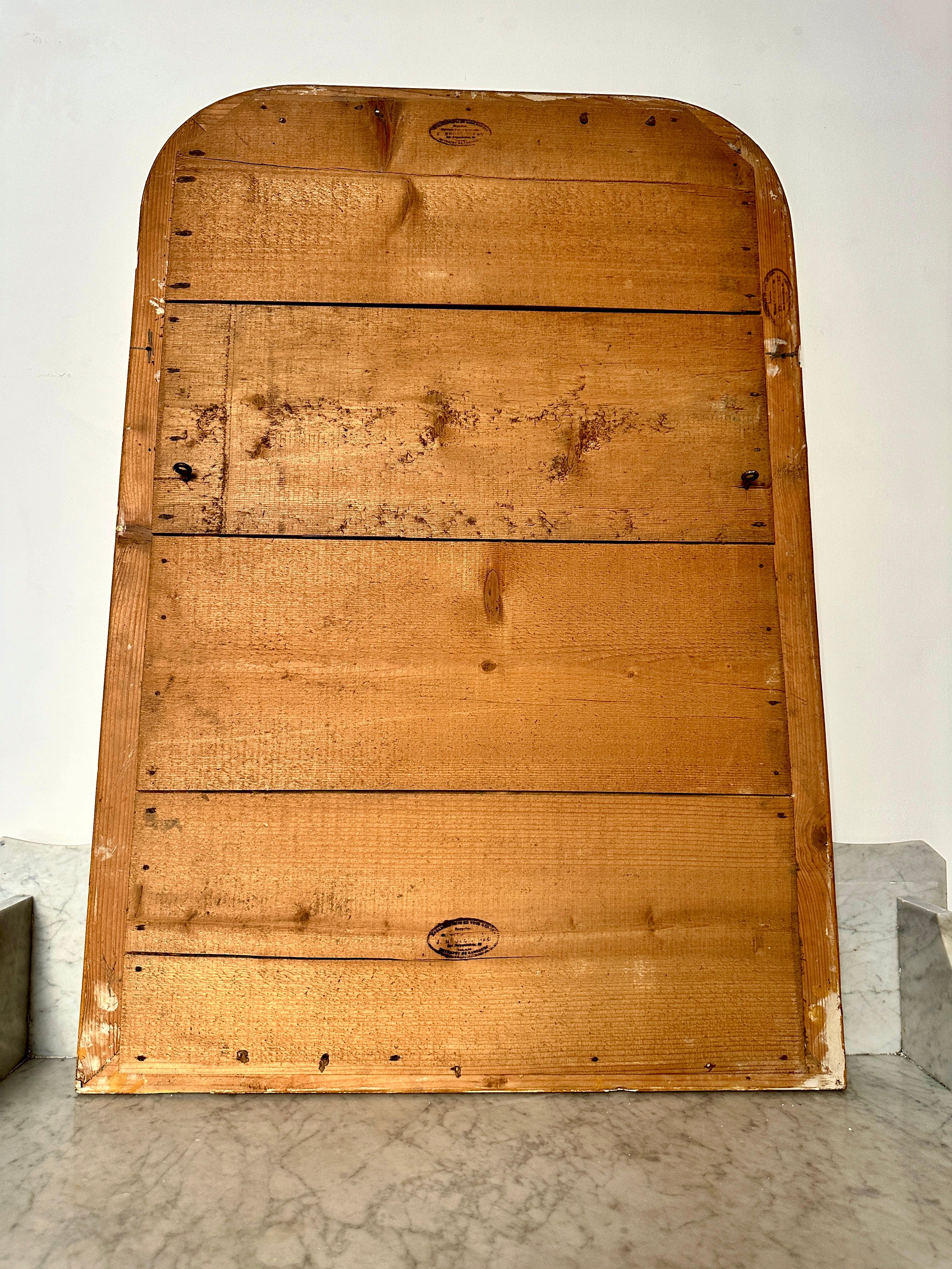 C19th Louis Philippe Gilt Archtop Mirror For Sale 3