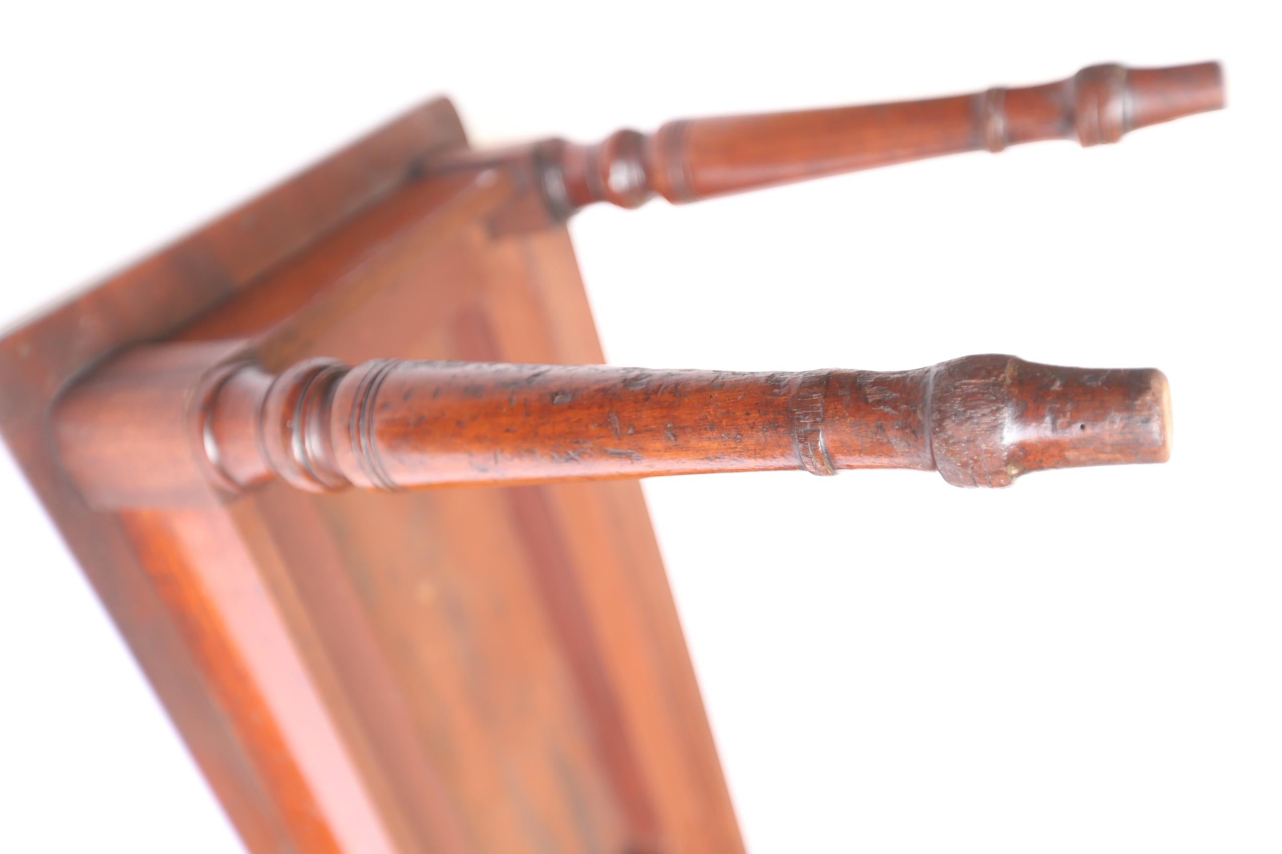 Early Victorian C19th Mahogany  6 leg long Hall Bench