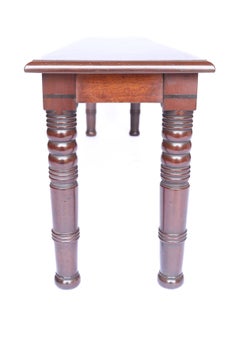 C19th Mahogany Hall Bench