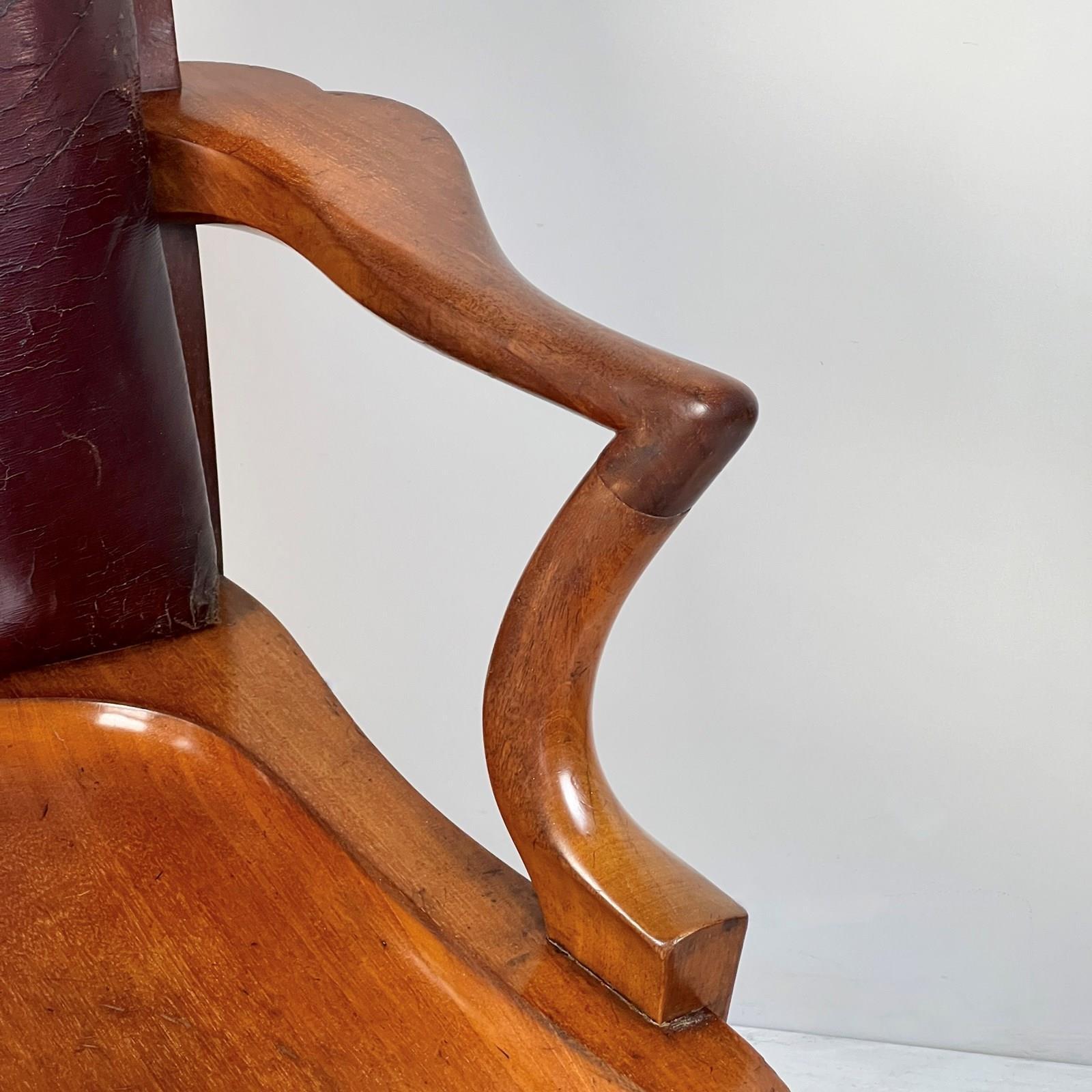 Late 19th Century C19th Mahogany Library Or Desk Chair By Heals Of London