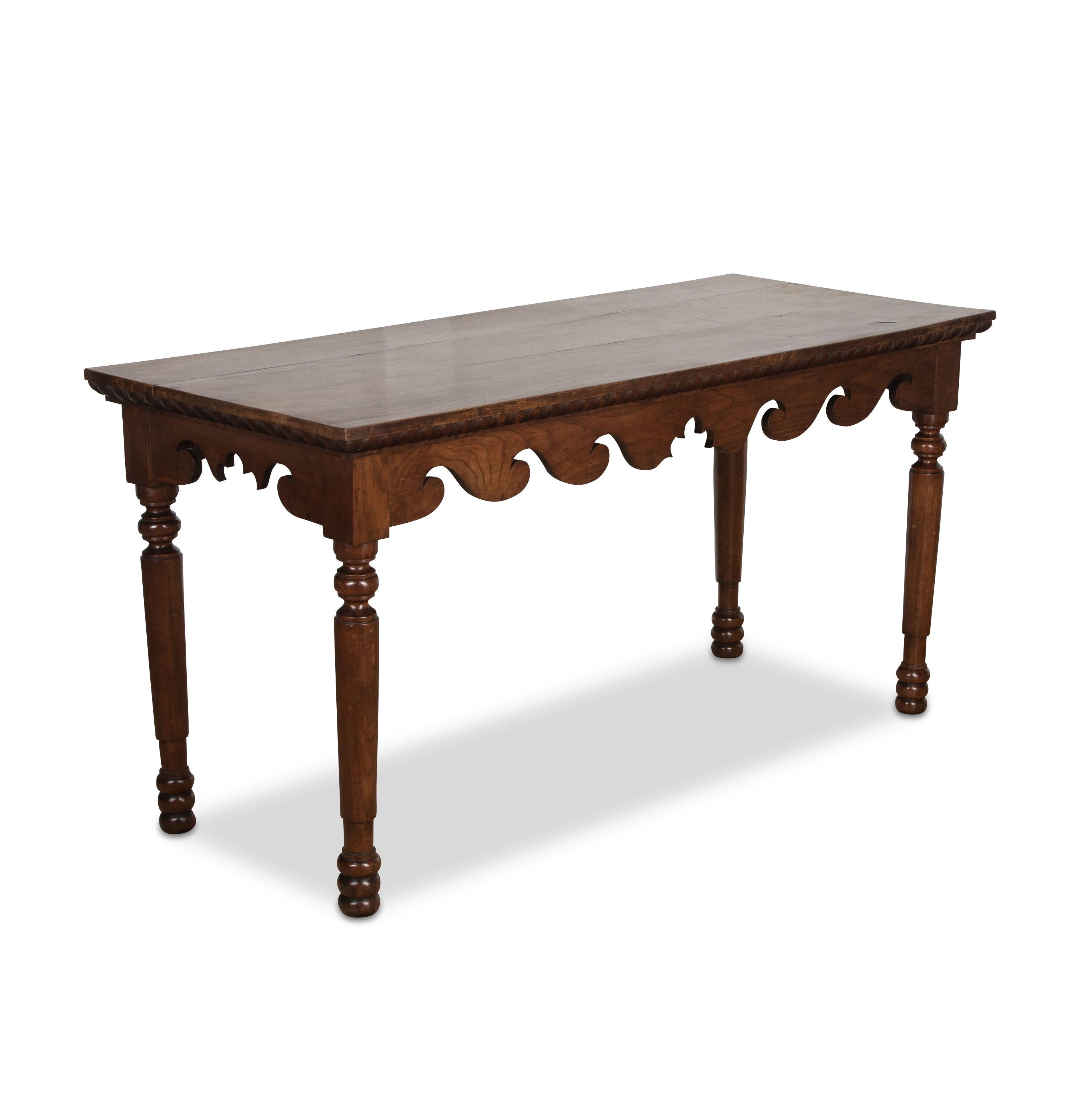 Georgian C19th Oak Hall/Side Table For Sale