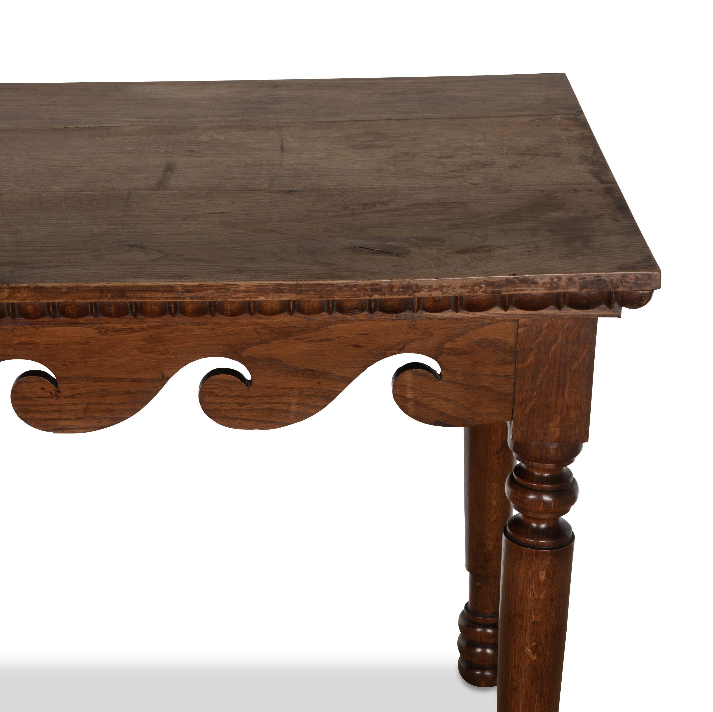 C19th Oak Hall/Side Table For Sale 2