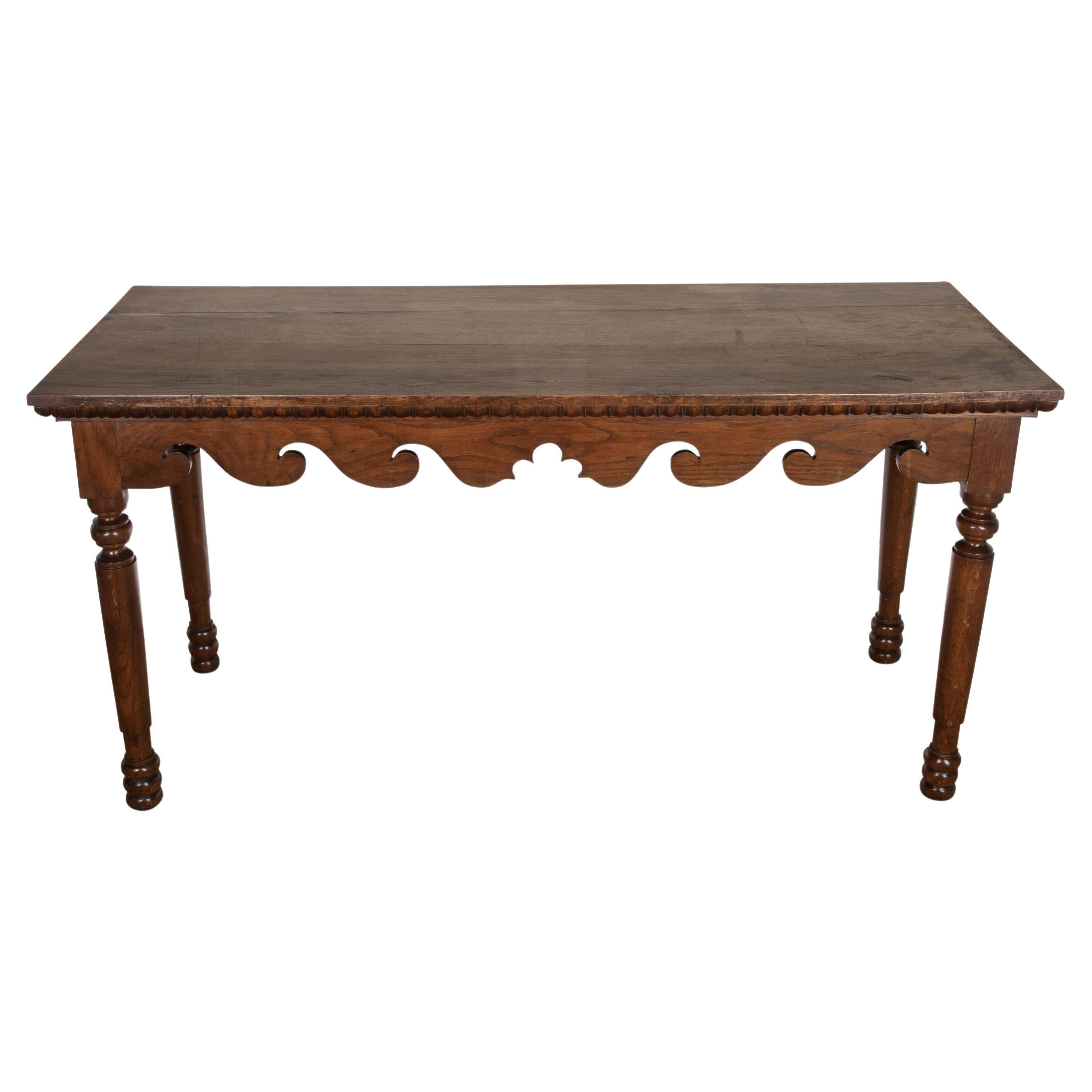 C19th Oak Hall/Side Table