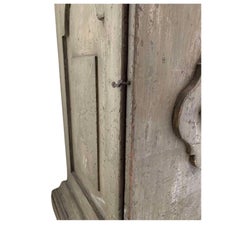 C19th painted pedestal with storage