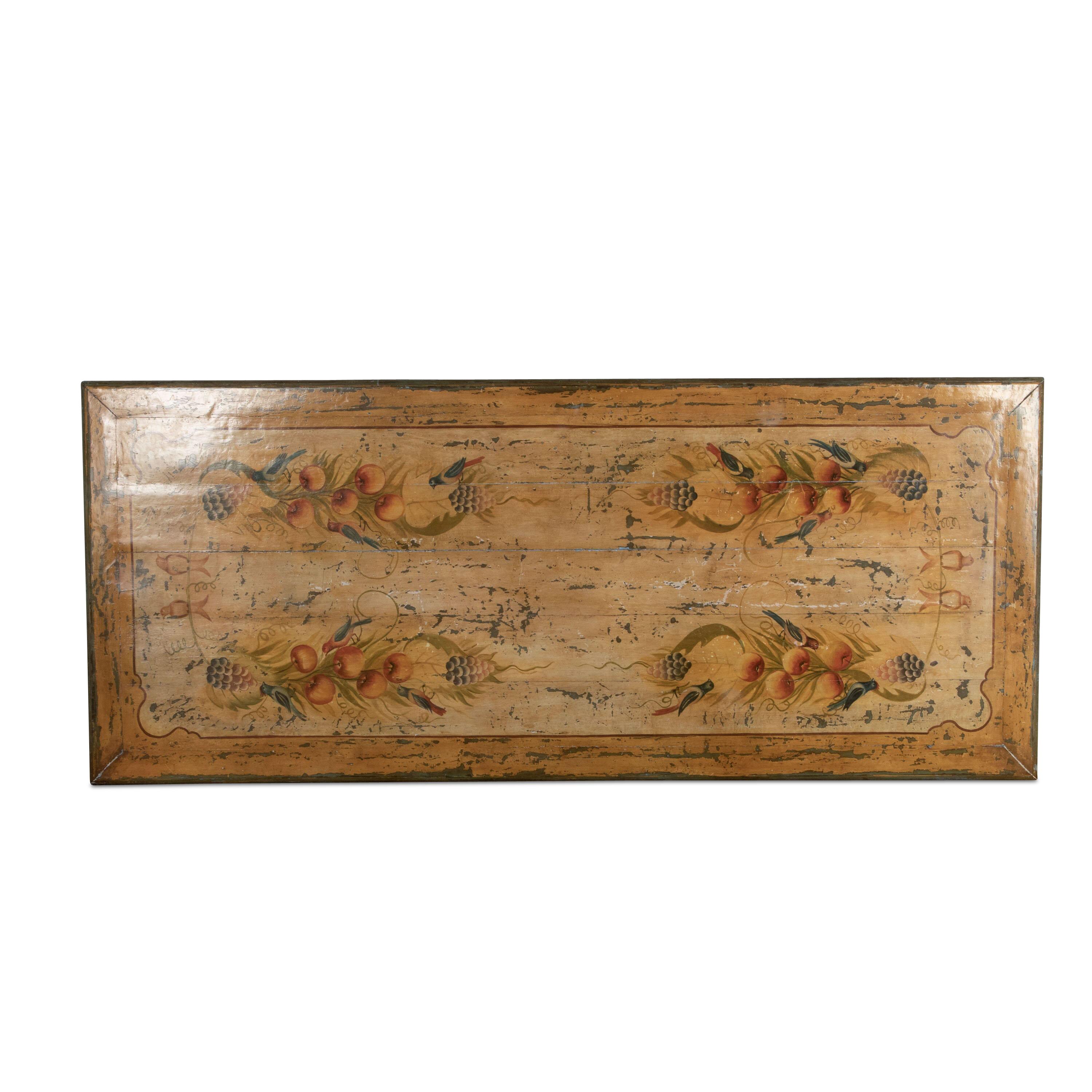 C19th Painted Refectory Table For Sale 1