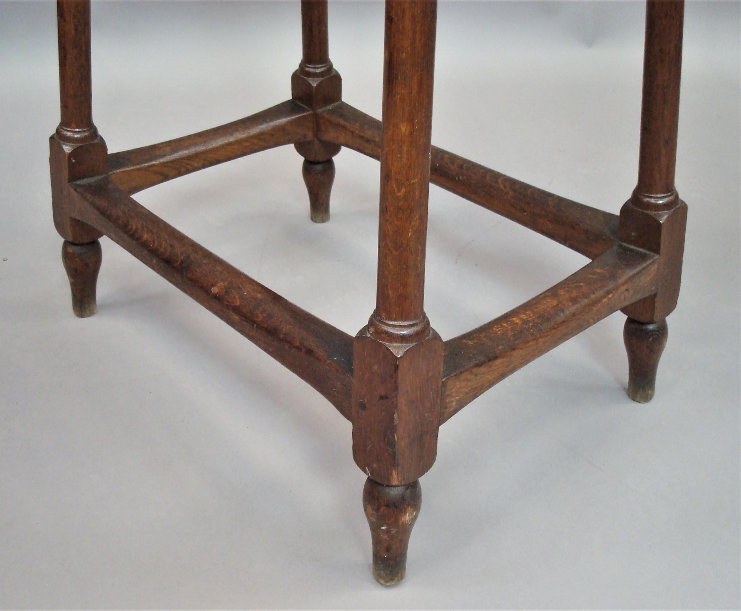 19th Century Pair of Oak Tables/Stands For Sale 7