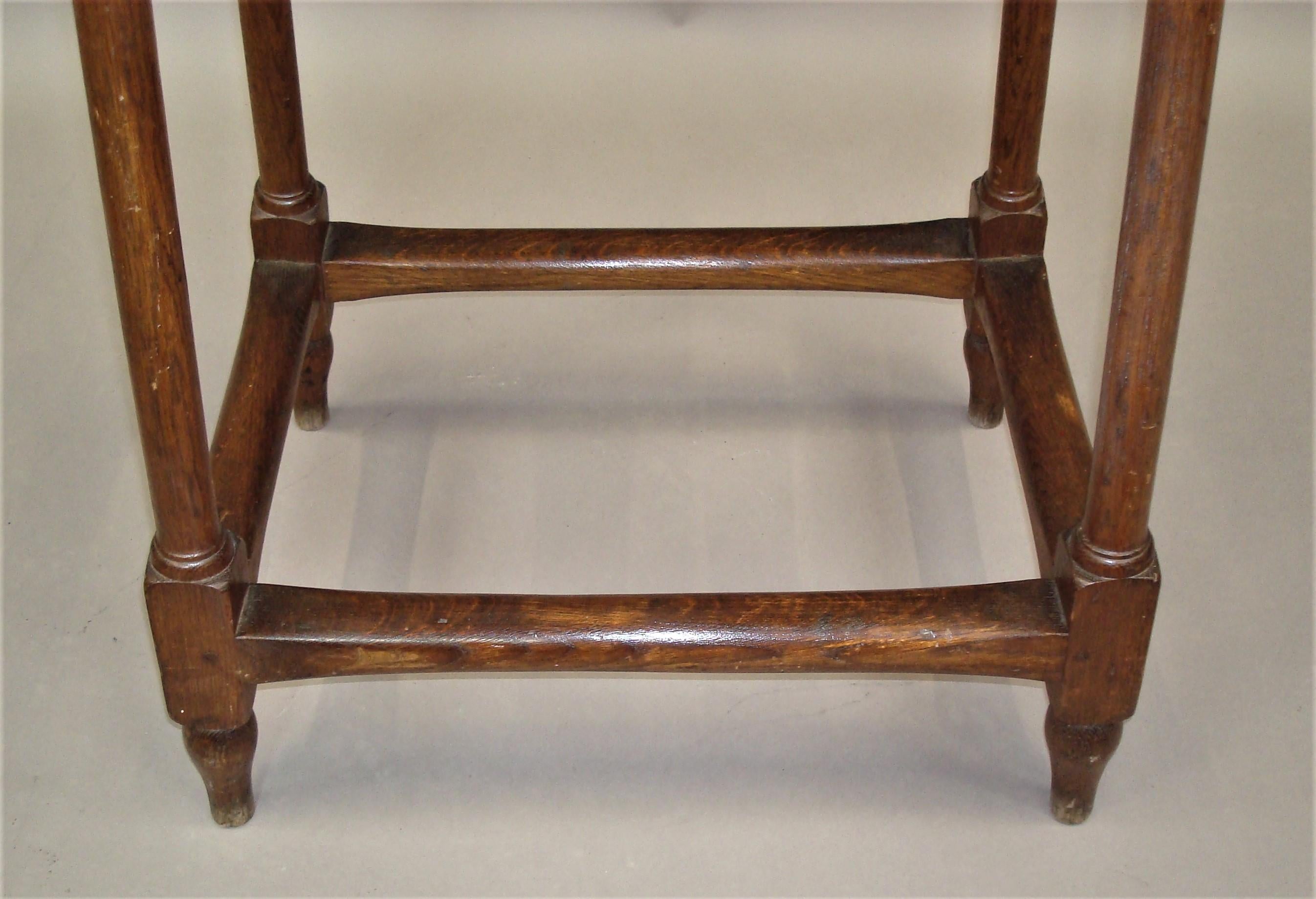 19th Century Pair of Oak Tables/Stands For Sale 10