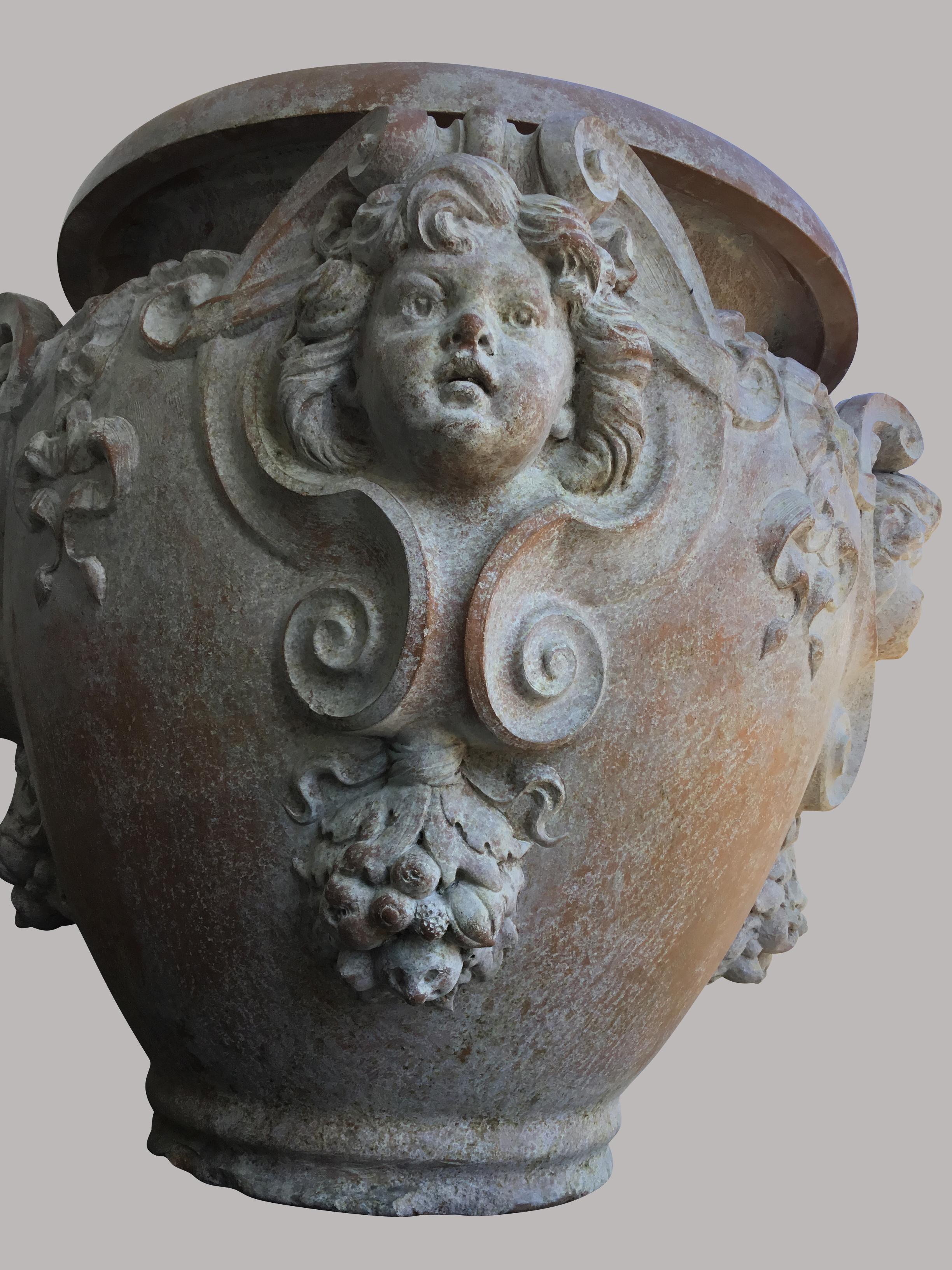 Terracotta Urn of Monumental Proportions Stamped Doulton, 19th Century For Sale 2