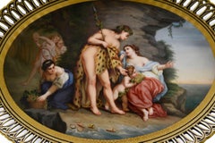 C19th Vienna charger, depicting Bachus + Ariane.