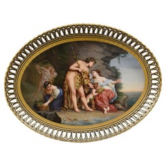 C19th Vienna charger, depicting Bachus + Ariane.