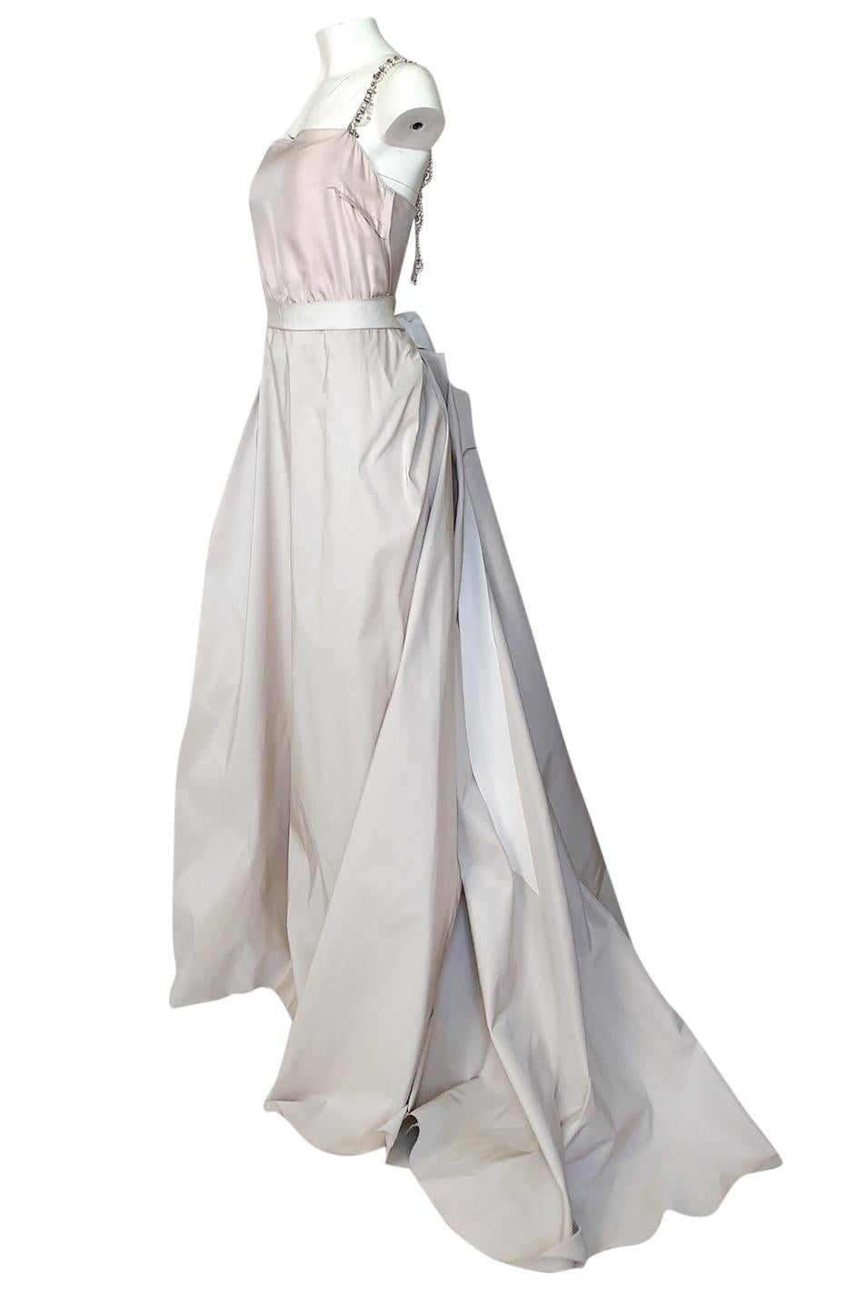 Women's c.2012 Alber Elbaz for Lanvin Special Blanche Nude Blush Silk Wedding Gown