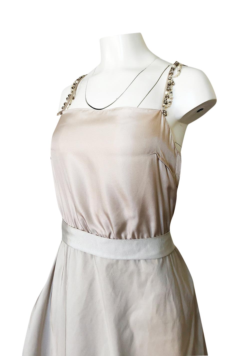 c.2012 Alber Elbaz for Lanvin Special Blanche Nude Blush Silk Wedding Gown 3