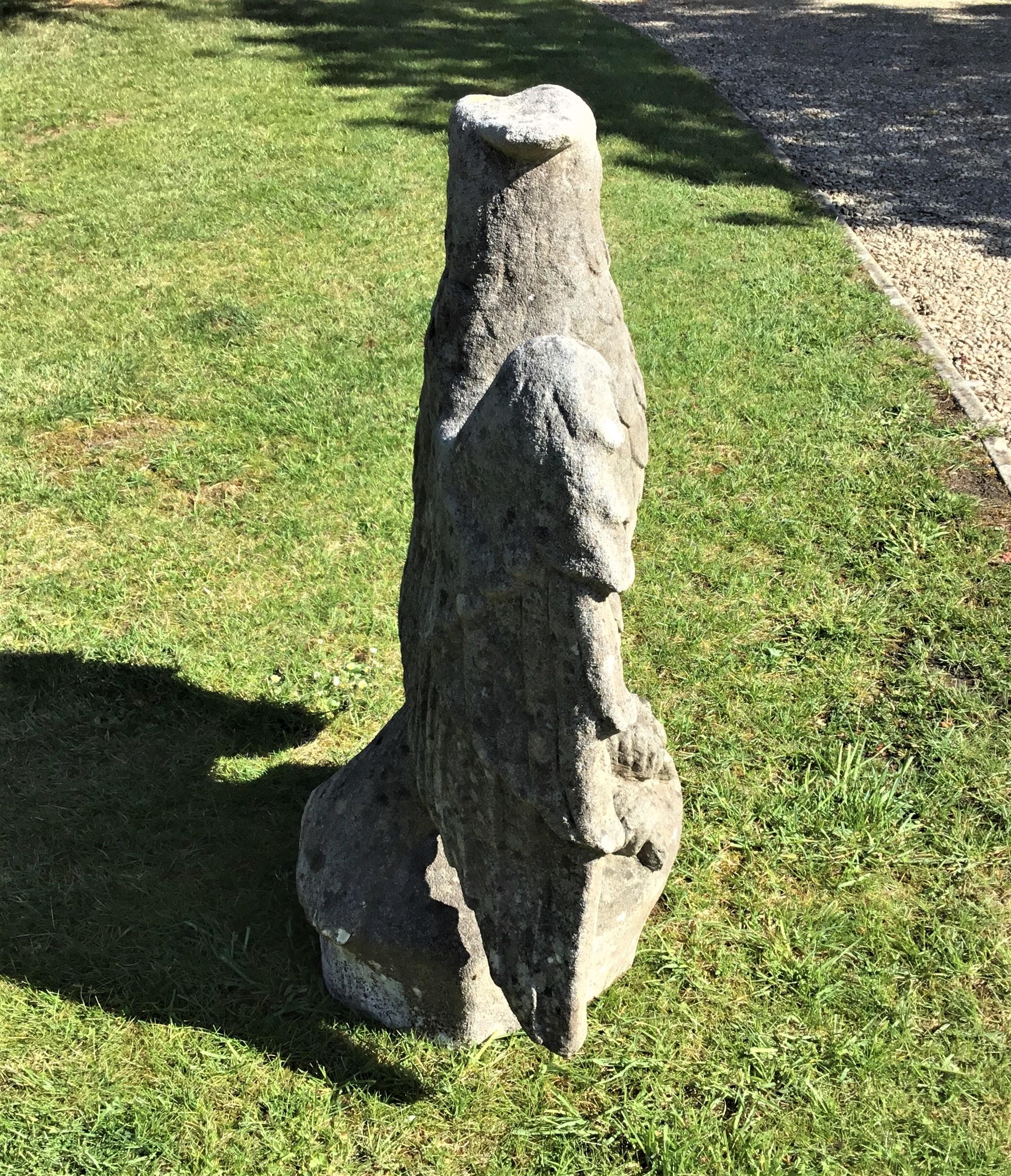 20th Century Large Composition Stone Eagle For Sale 2