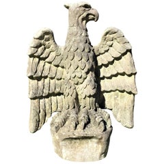 20th Century Large Composition Stone Eagle