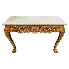 C20th Louis XV Style Giltwood Console Table