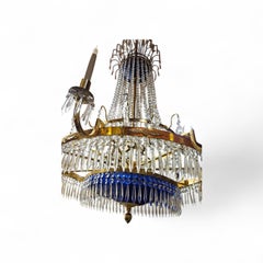 C20th Majestic Scandinavian Crystal Chandelier