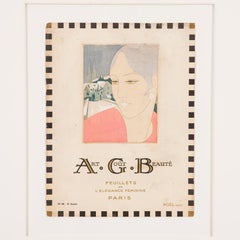 20th Century Original Parisian Magazine Cover