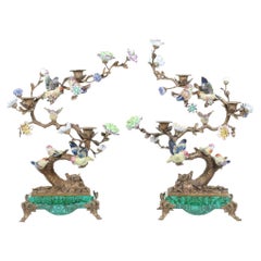 C20th Pair of Tree of Life Candelabras