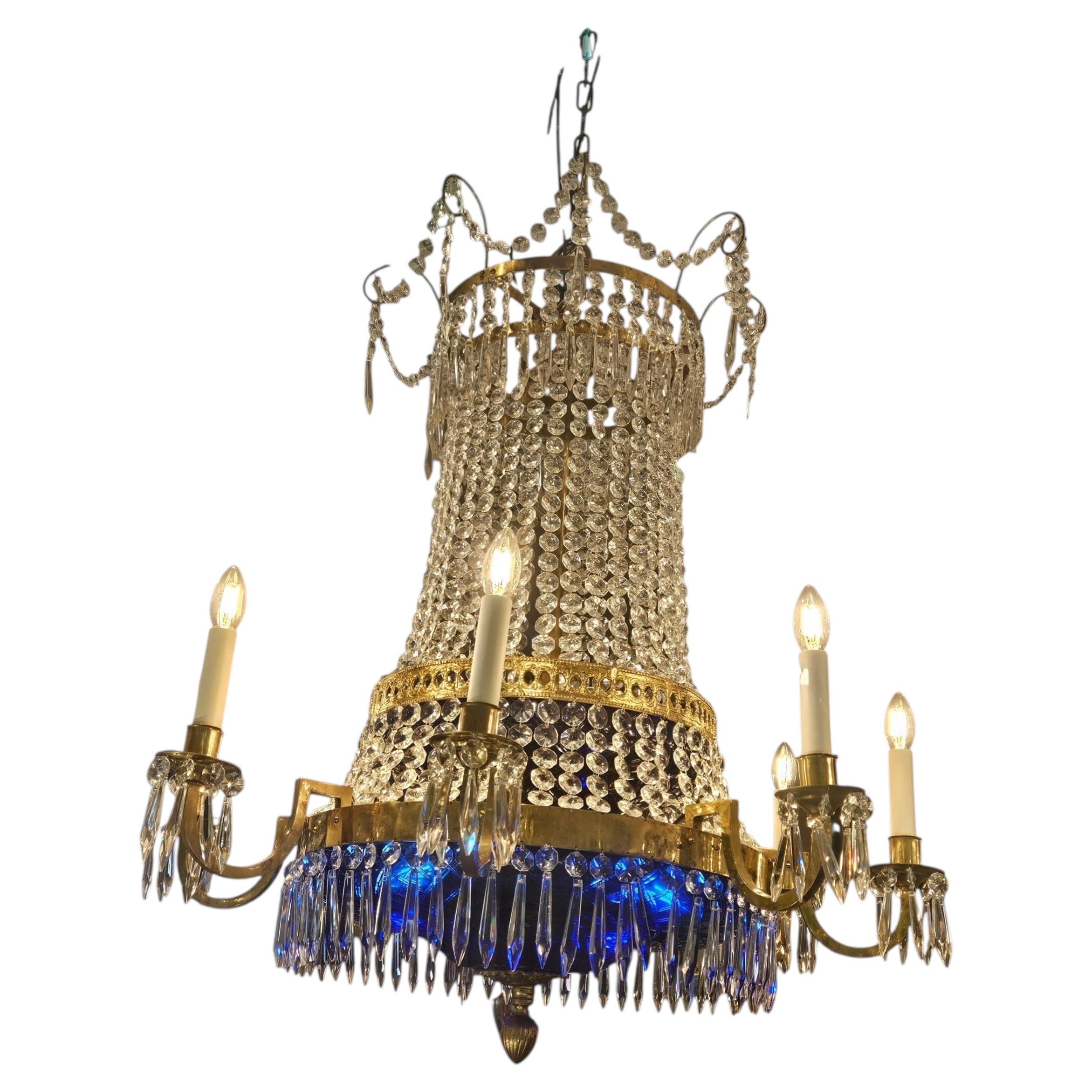 C20th Six Branch Nordic Chandelier For Sale
