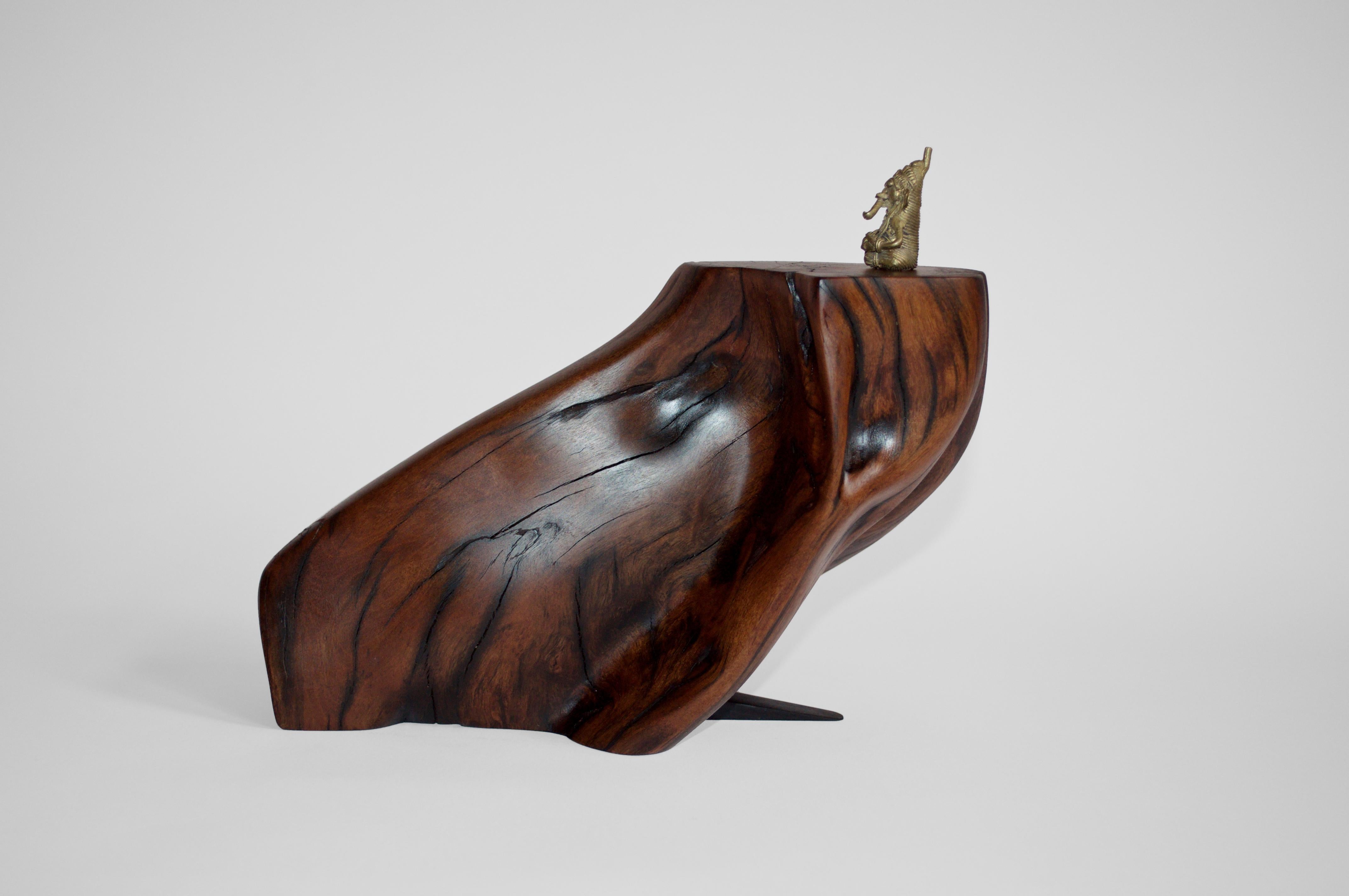 C2280 Decorative Object in Tropical Driftwood And Ebony Wood by Jörg Pietschmann For Sale 4