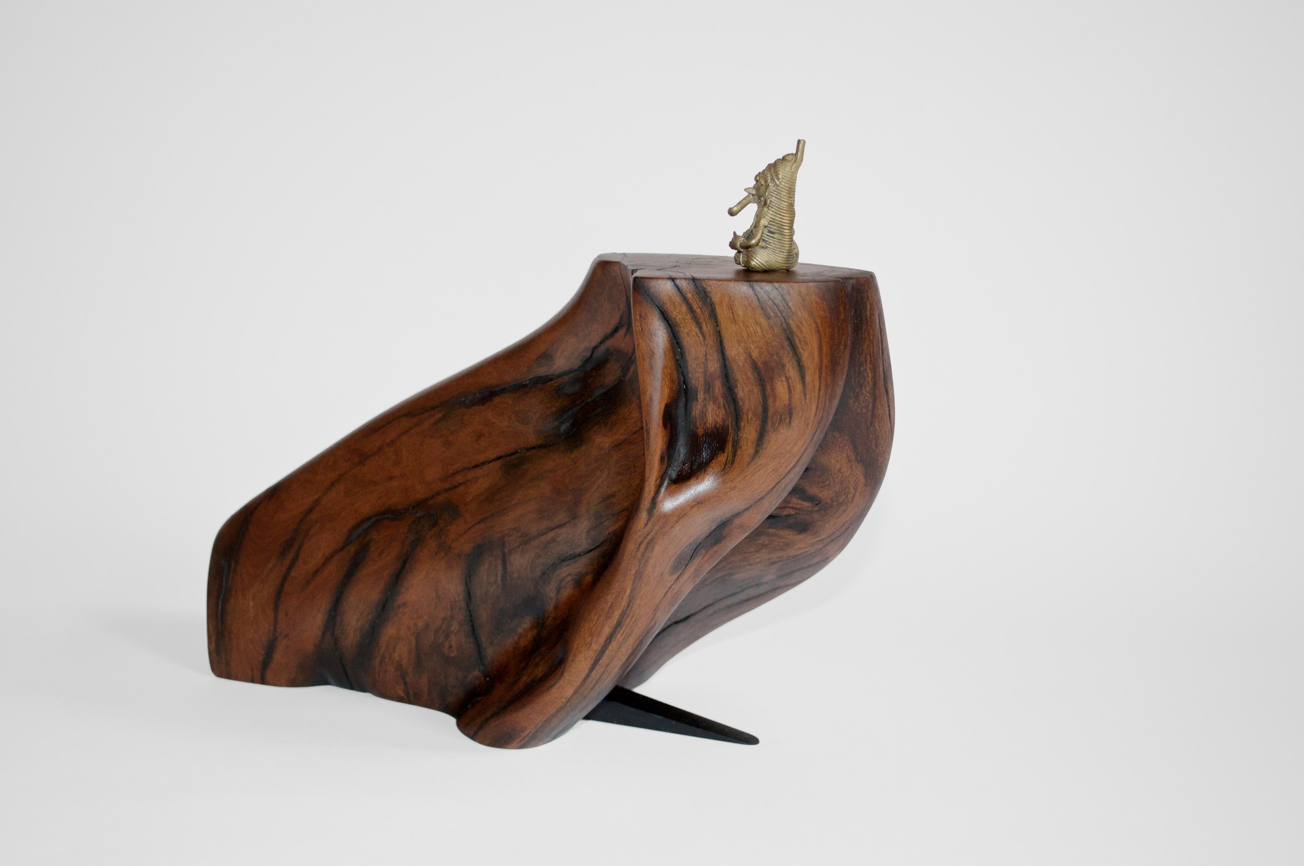 C2280 Decorative Object in Tropical Driftwood And Ebony Wood by Jörg Pietschmann For Sale 5