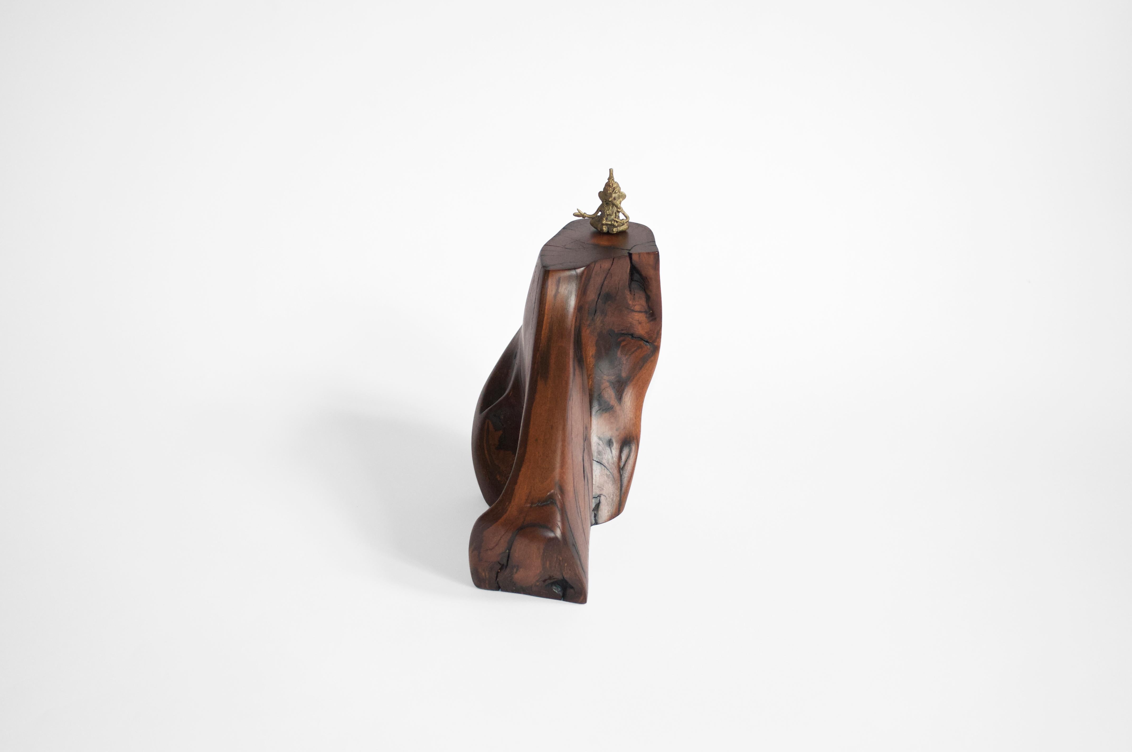 Post-Modern C2280 Decorative Object in Tropical Driftwood And Ebony Wood by Jörg Pietschmann For Sale