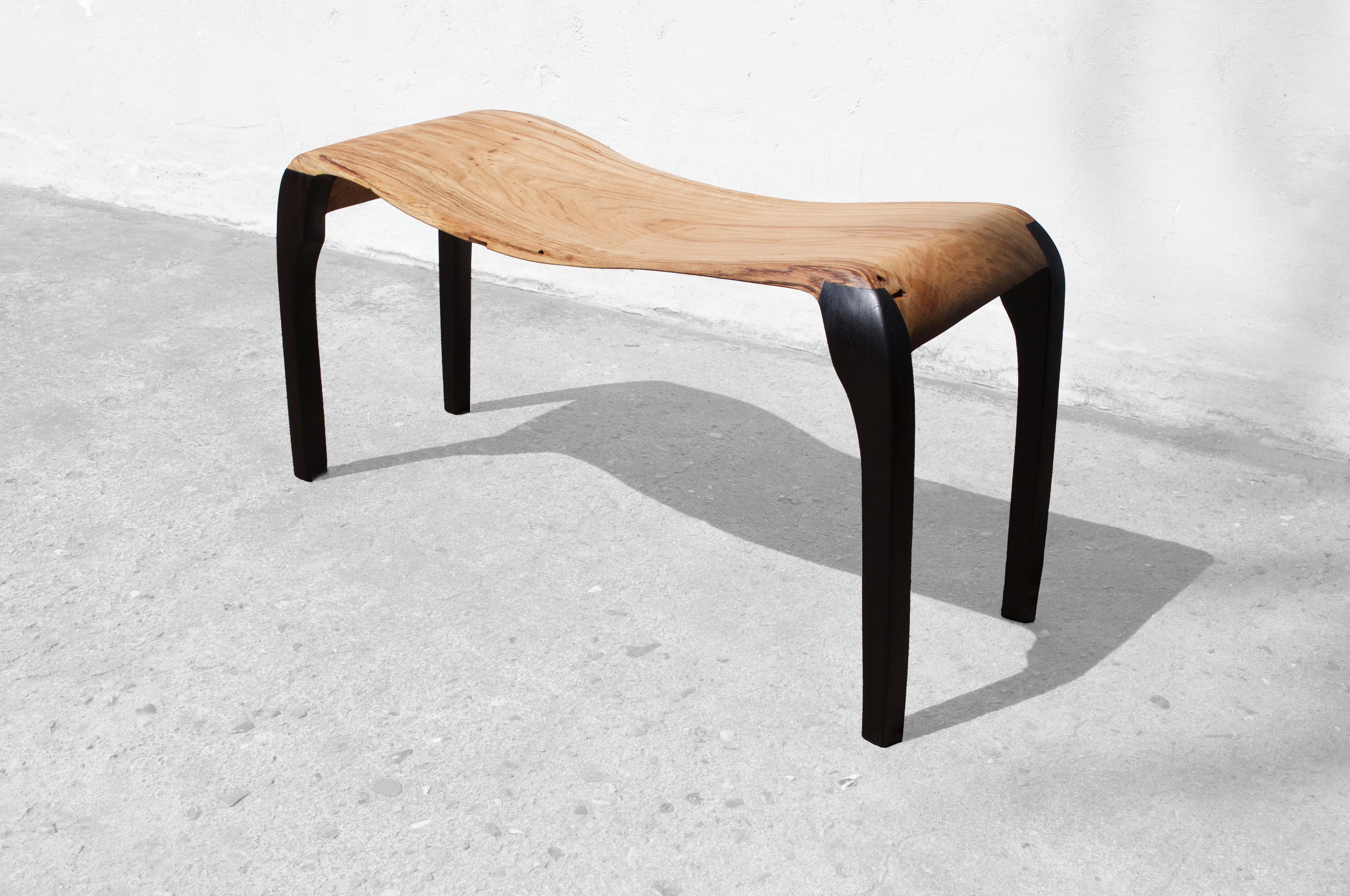 C2332 Console Table in Oak And Bog Oak Wood by Jörg Pietschmann For Sale 6