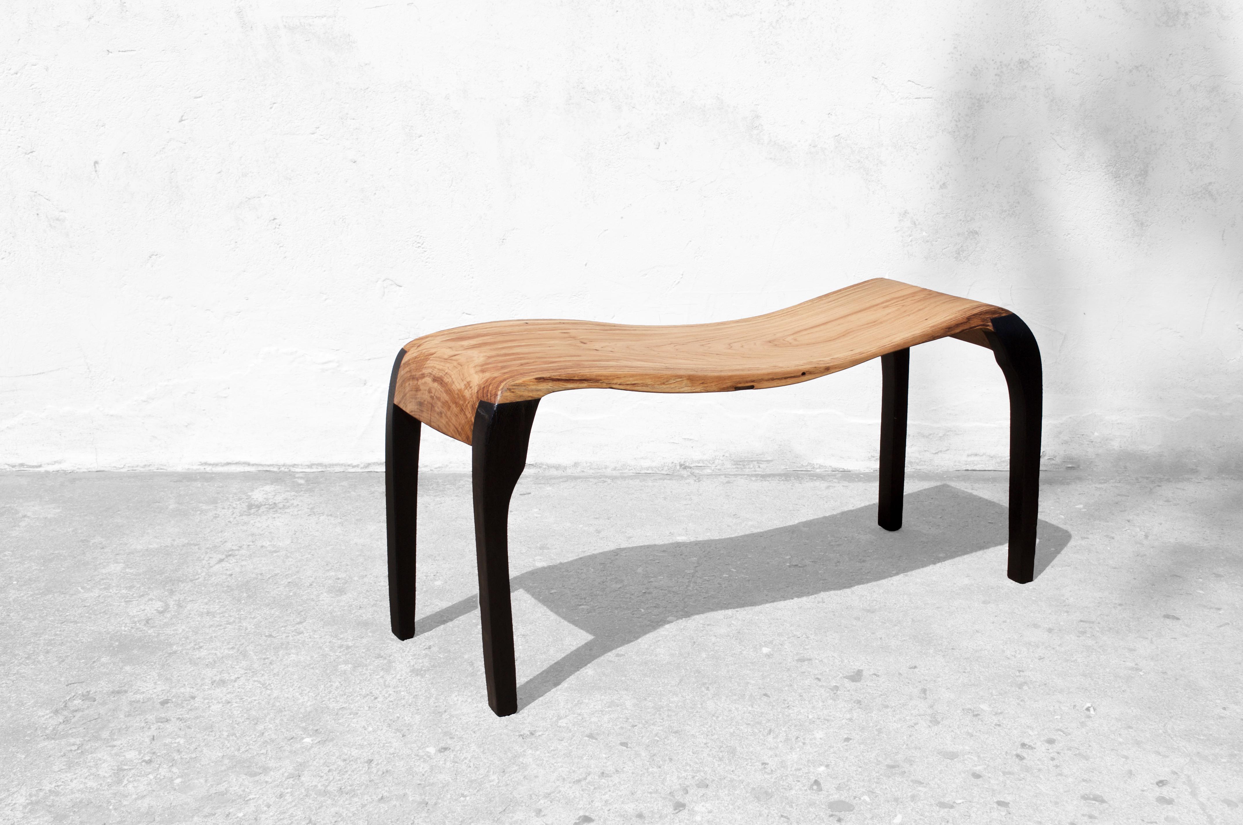 C2332 Console Table in Oak And Bog Oak Wood by Jörg Pietschmann For Sale 9