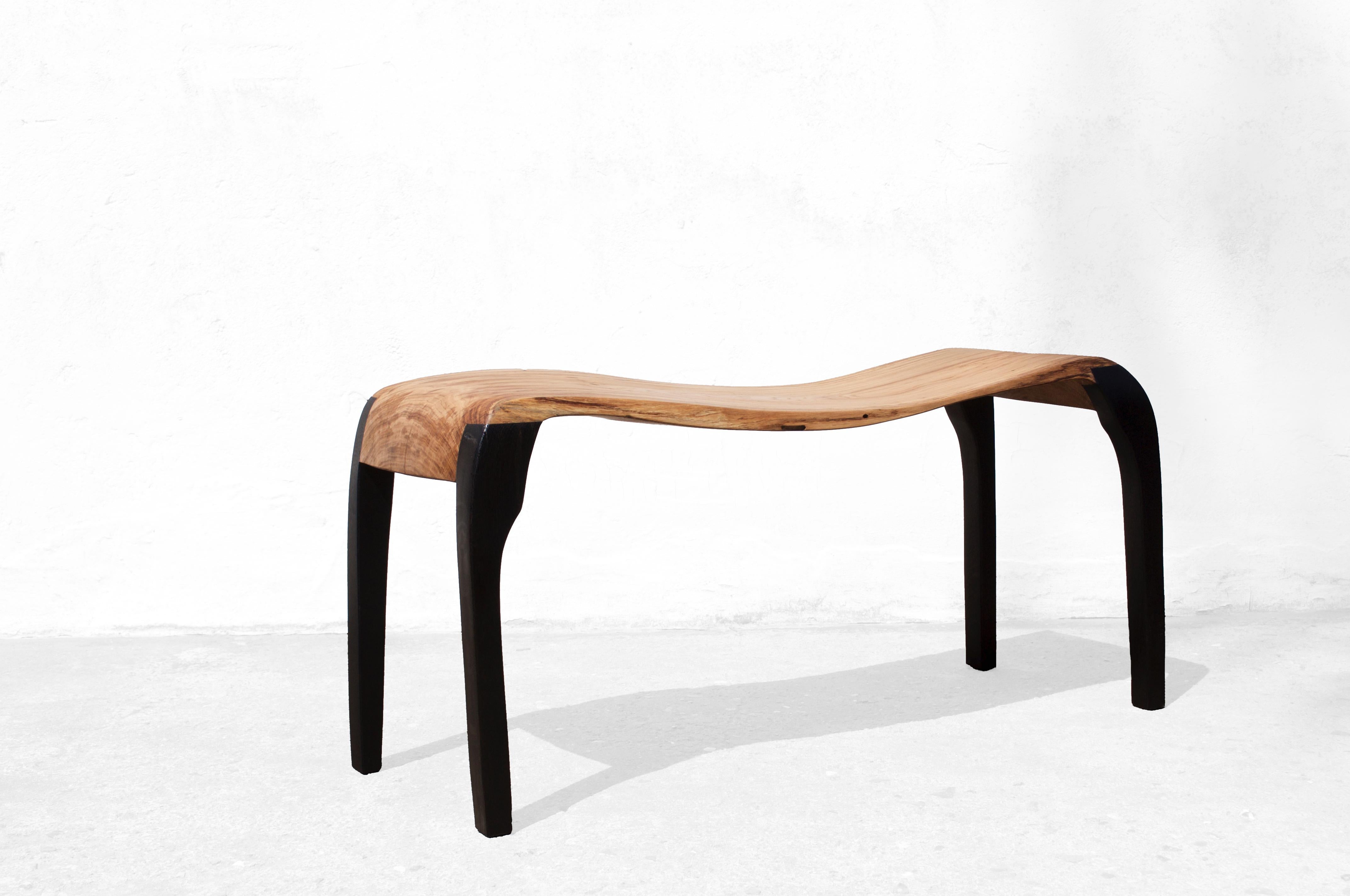 C2332 Console Table in Oak And Bog Oak Wood by Jörg Pietschmann For Sale 10