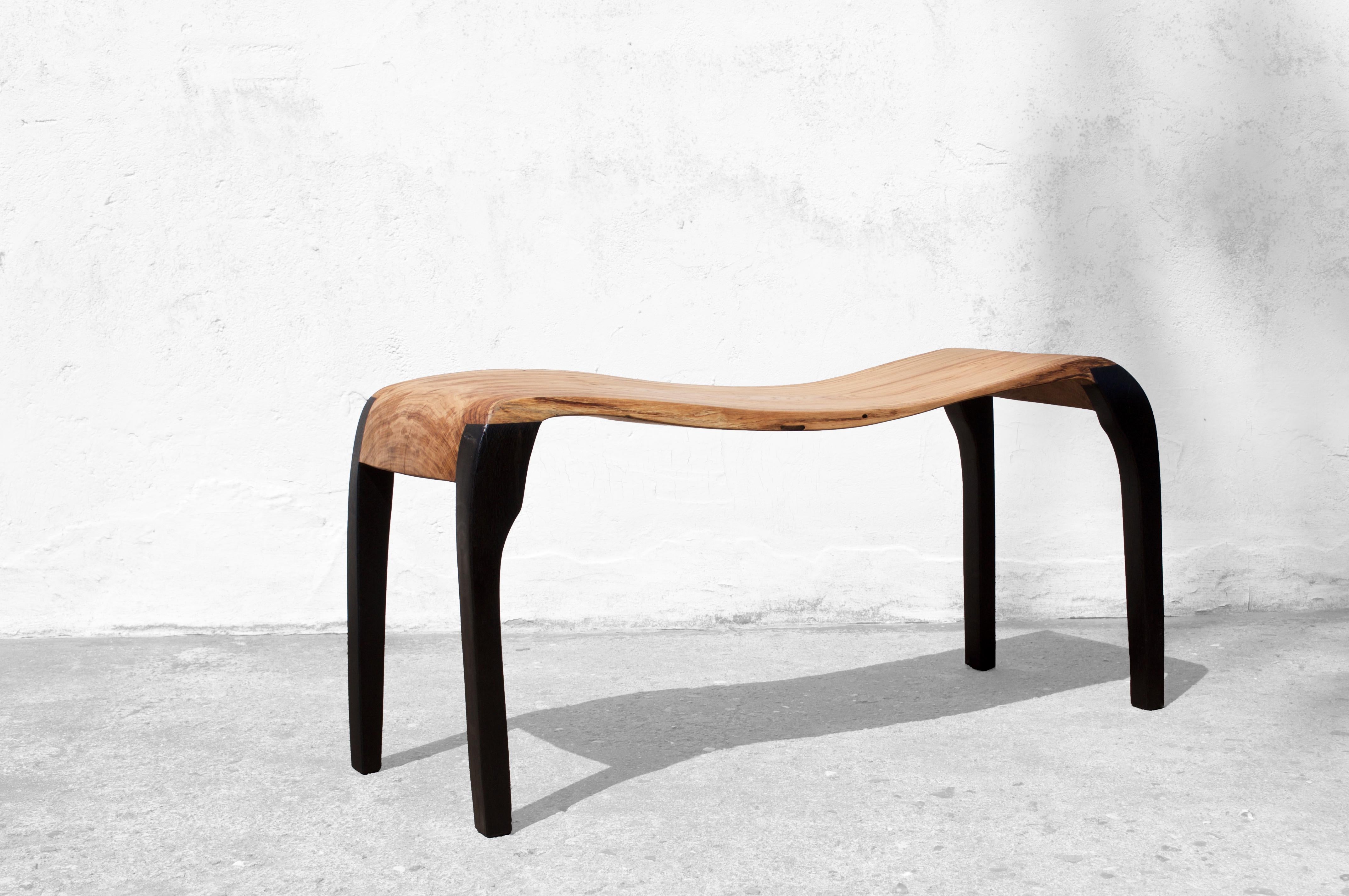 C2332 Console Table in Oak And Bog Oak Wood by Jörg Pietschmann For Sale 11
