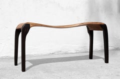 C2332 Console Table in Oak And Bog Oak Wood by Jörg Pietschmann