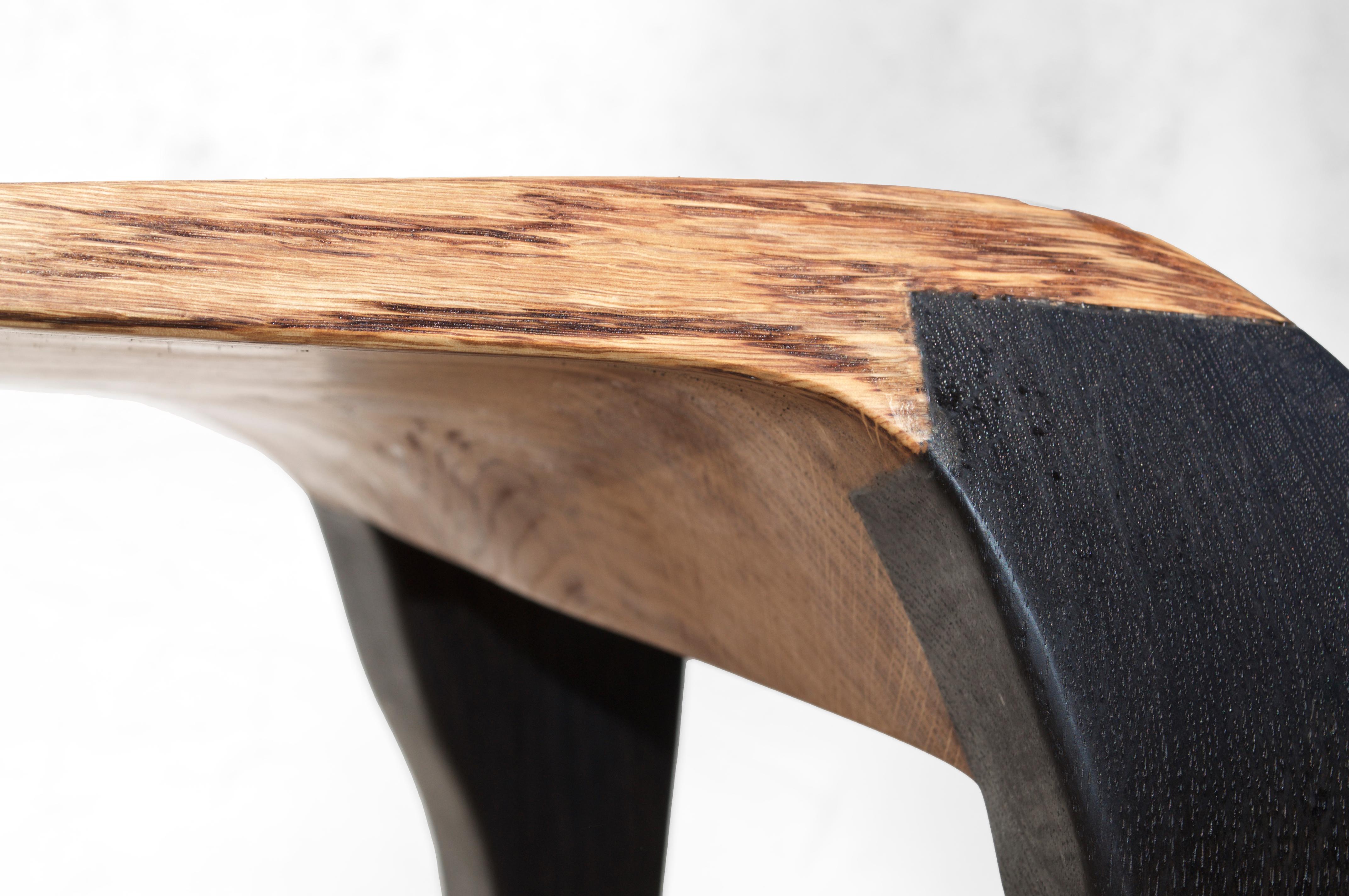 Other C2332 Console Table in Oak And Bog Oak Wood by Jörg Pietschmann For Sale