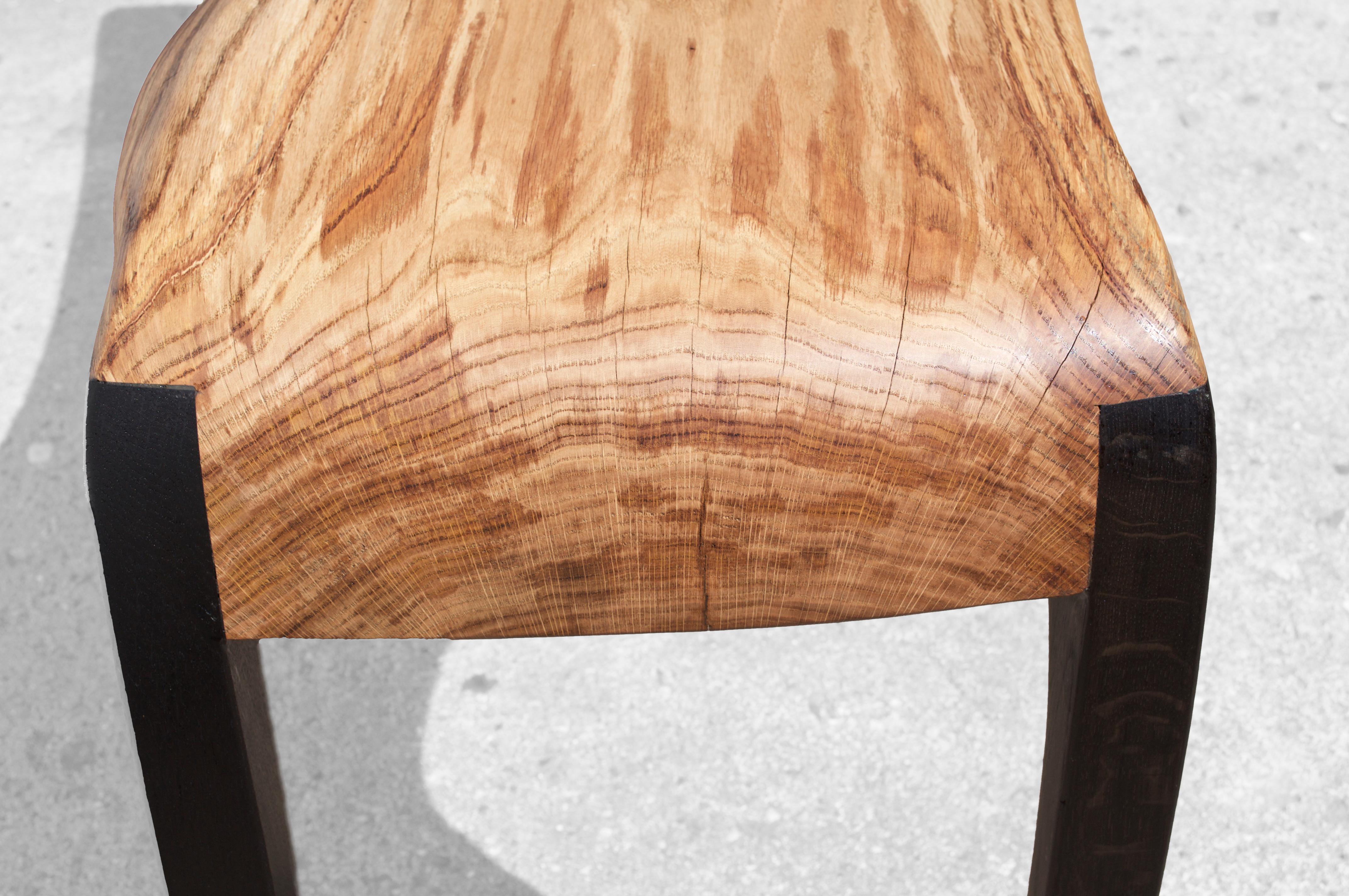 Contemporary C2332 Console Table in Oak And Bog Oak Wood by Jörg Pietschmann For Sale