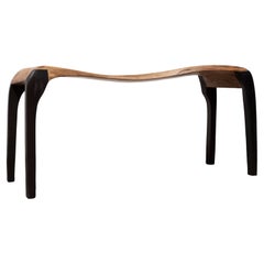 C2332 Table console en chêne et bois de chêne marécageux par Jörg Pietschmann