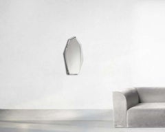 4, Limited Edition Tall Polished Stainless Steel Wall Mirror