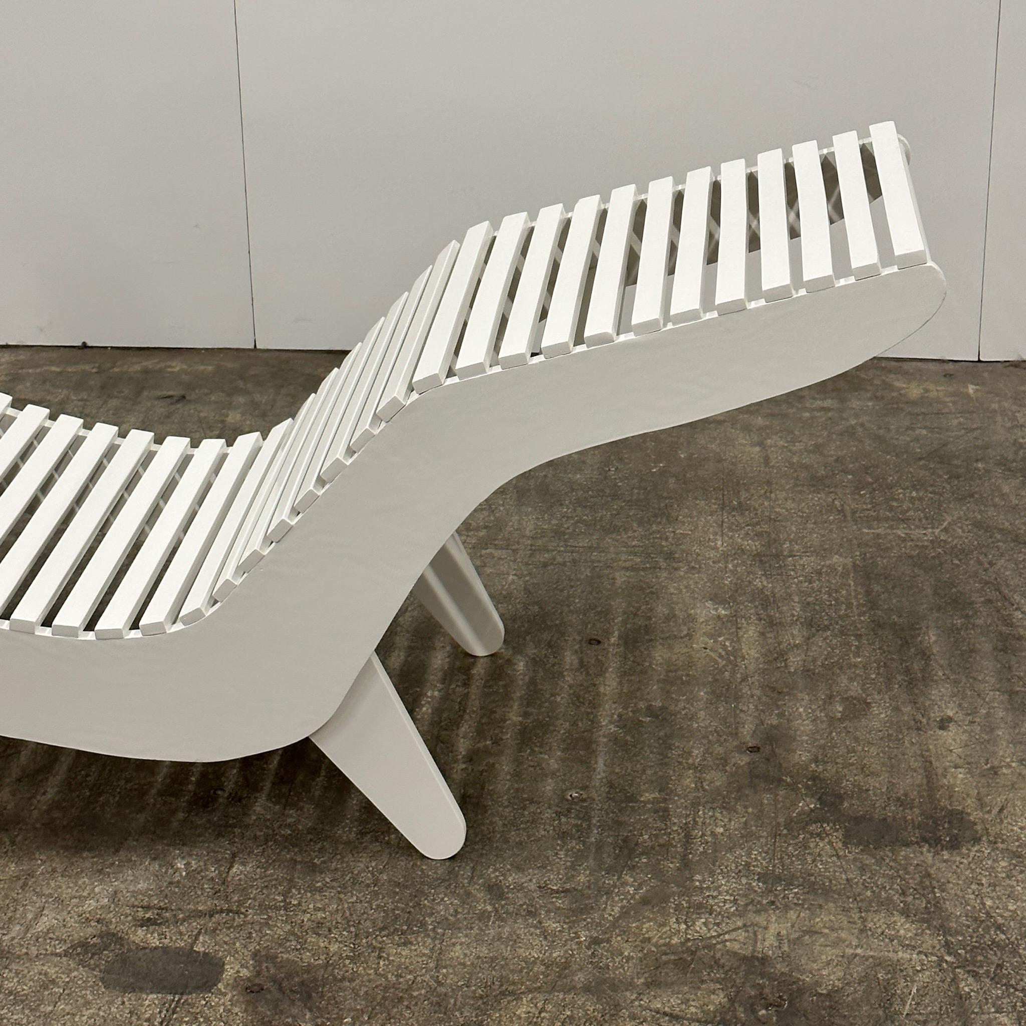 Wood C5 Chaise Lounge by Klaus Grabe For Sale