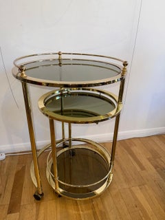 C.70's Italian, Three Tiers Bra Cart In The Style Of The Milo Baughman