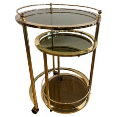 C.70's Italian, Three Tiers Bra Cart In The Style Of The Milo Baughman