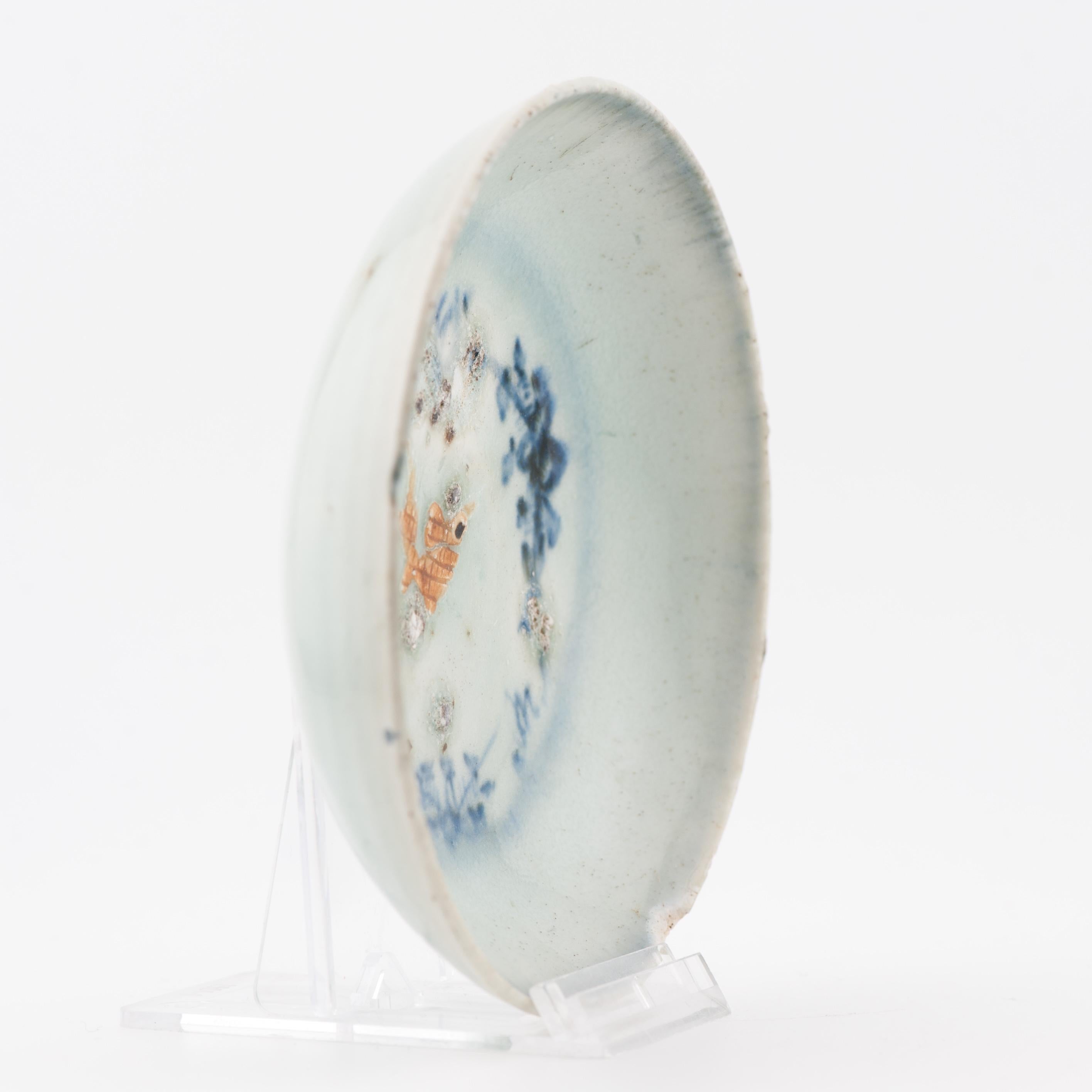 Ca 1500 Antique raised moulded Goldfish dishes Chinese Porcelain China For Sale 9