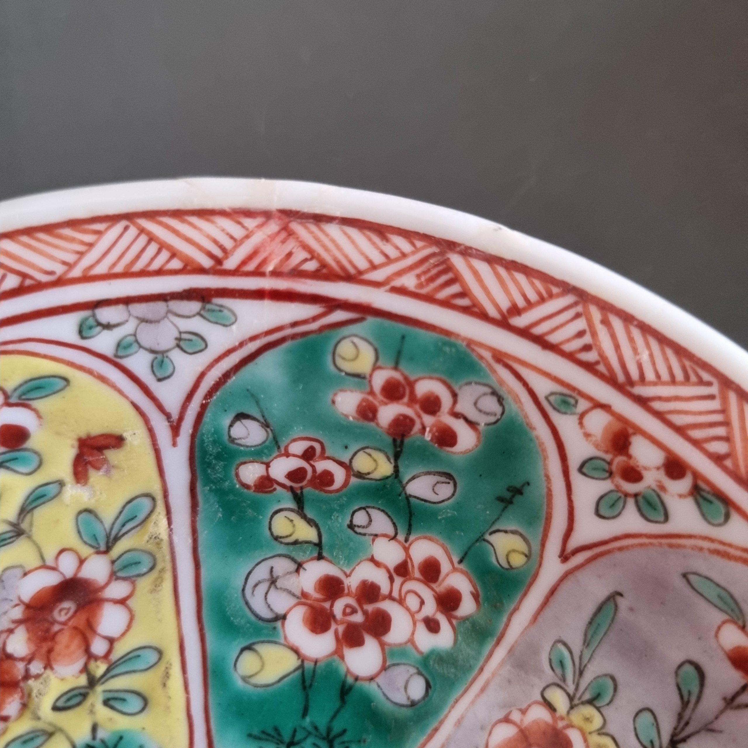 Ca 1700 Kangxi Antique Chinese Porcelain Famille Verte Tea Set Bird Lotus For Sale 6