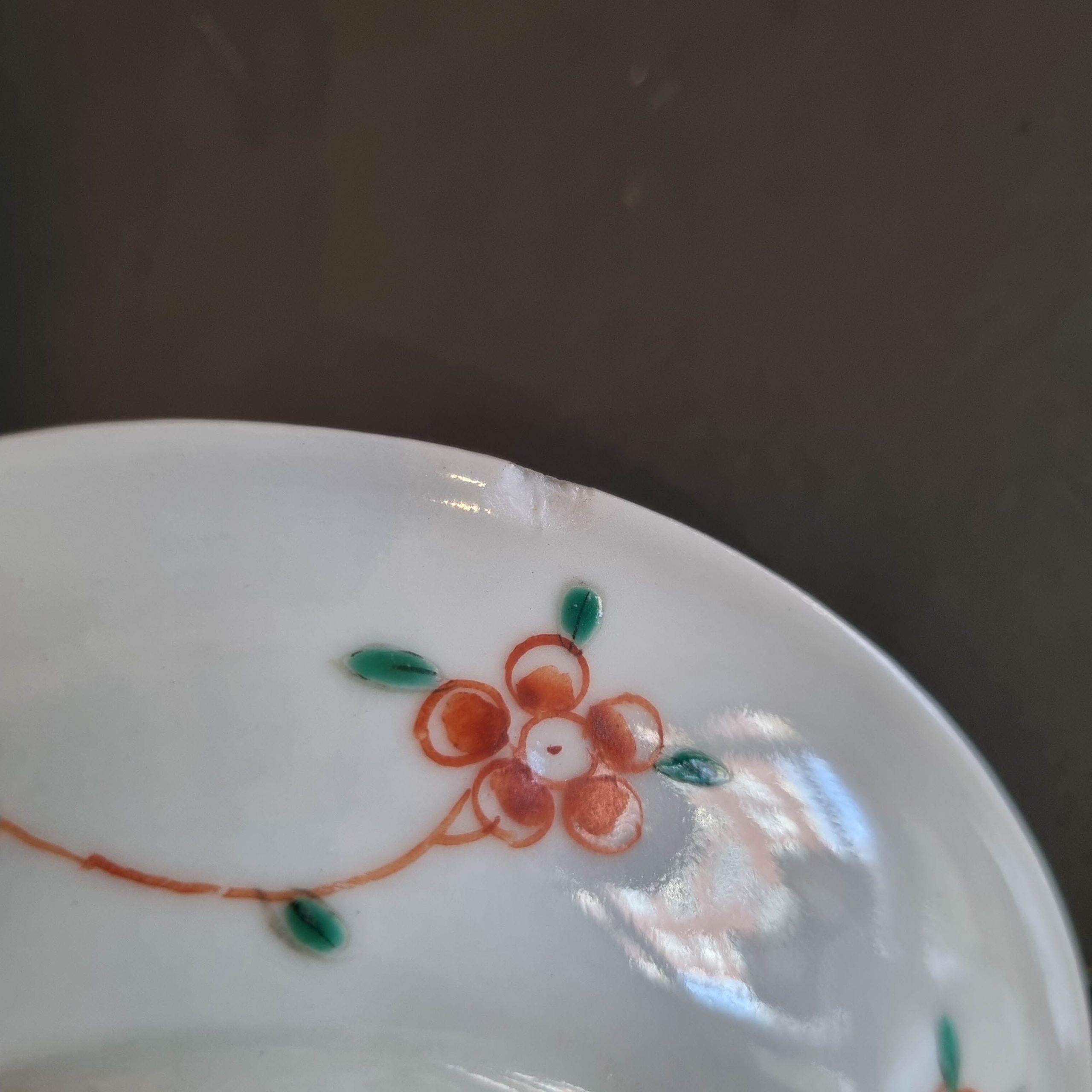 Ca 1700 Kangxi Antique Chinese Porcelain Famille Verte Tea Set Bird Lotus For Sale 13