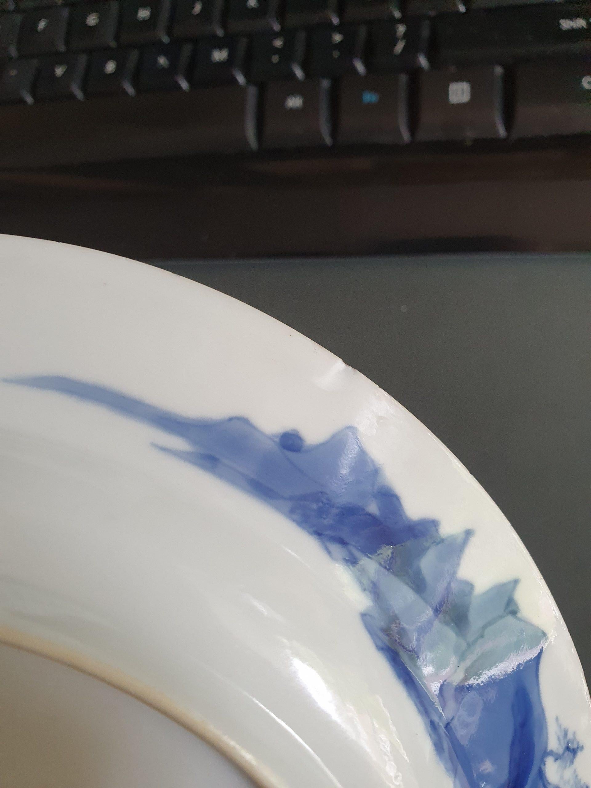 Kangxi Period Chinese Porcelain Plate Garden Liza Chenghua Mark, circa 1700 6
