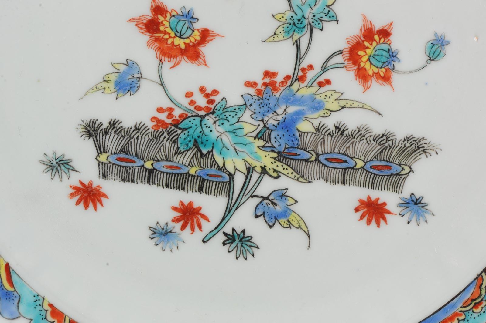 Kangxi Chinese Porcelain Kakiemon Plate Birds Dutch Decorated, circa 1720 7