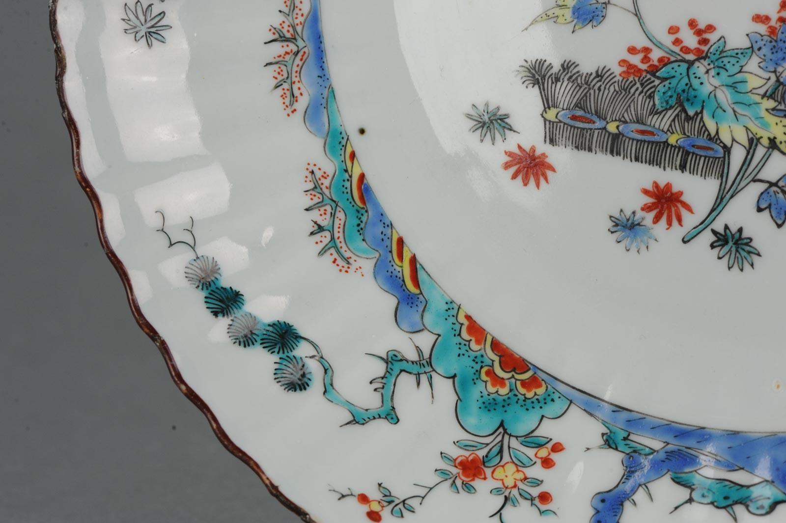 Kangxi Chinese Porcelain Kakiemon Plate Birds Dutch Decorated, circa 1720 10