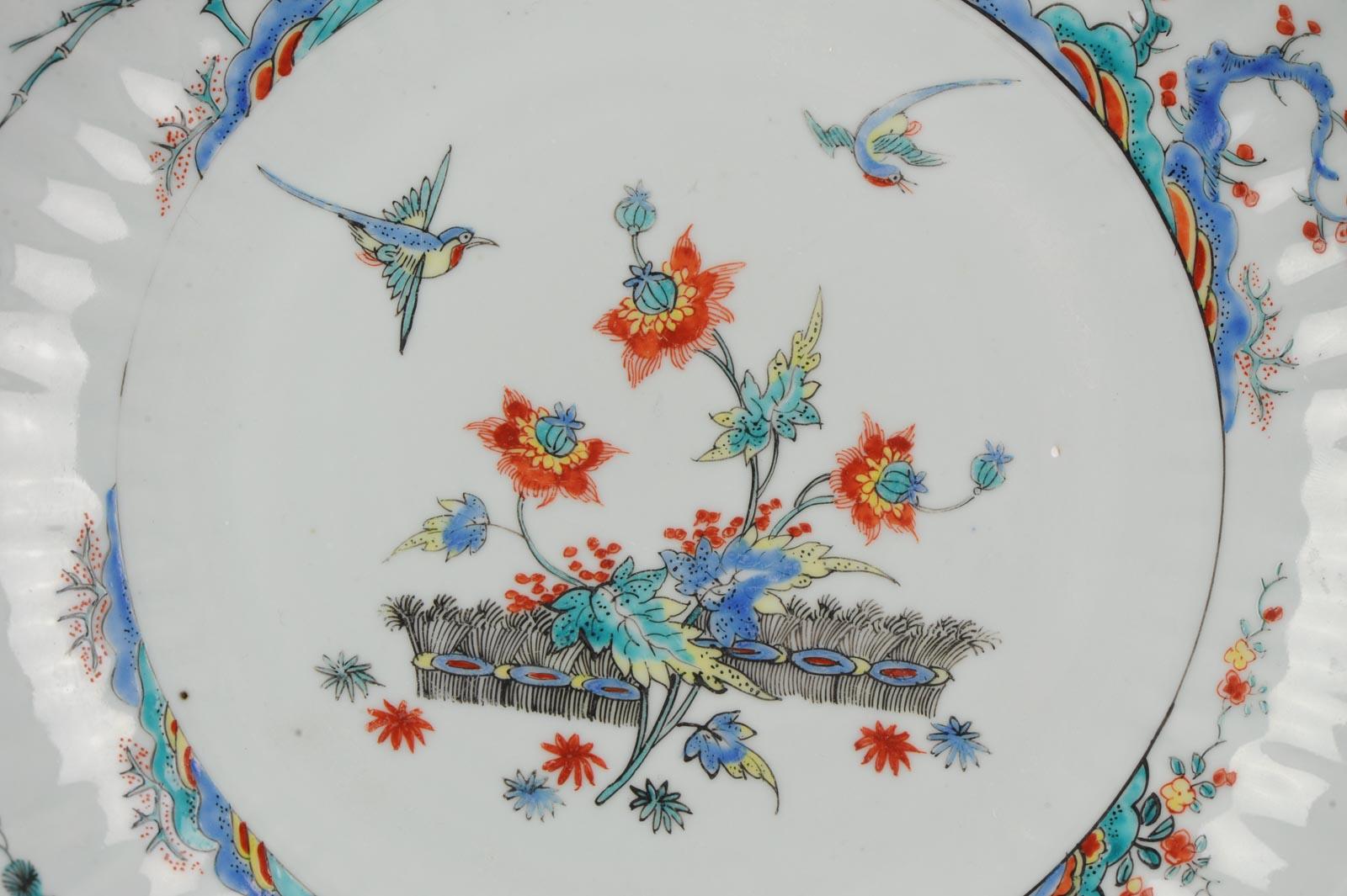 Kangxi Chinese Porcelain Kakiemon Plate Birds Dutch Decorated, circa 1720 2