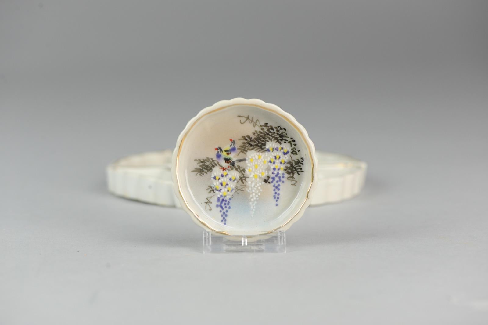 Japanese Porcelain Sweet Meat Set and Box, circa 1900 8