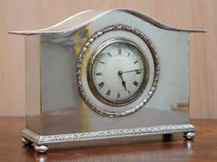 1900 Liberty & Co. Orologio da tavolo London Sterling Silver Plated Archibald Knox