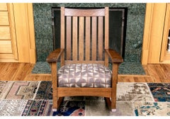 Ca. 1910, L. & J.G. Stickley Arts And Crafts Mission Rocking Chair, Signed